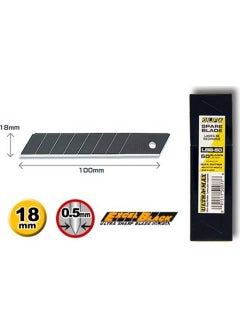 OLFA Lbb-50 Extra Sharp Black Series Wide Utility Knife Refill Tube of 50 
