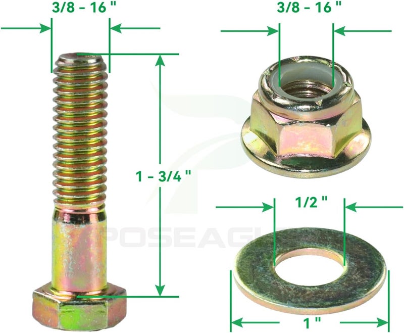 POSEAGLE 2 Pack 1-633109 Pulley Replaces Exmark 1-633109 Idler Pulley, Exmark 633109 Pulley, Toro 116-4667, 132-9424 Pulley-Idler Flat, Exmark 126-7685 Pulley, Husqvarna 539102610, Oregon 78-011 - Image 4