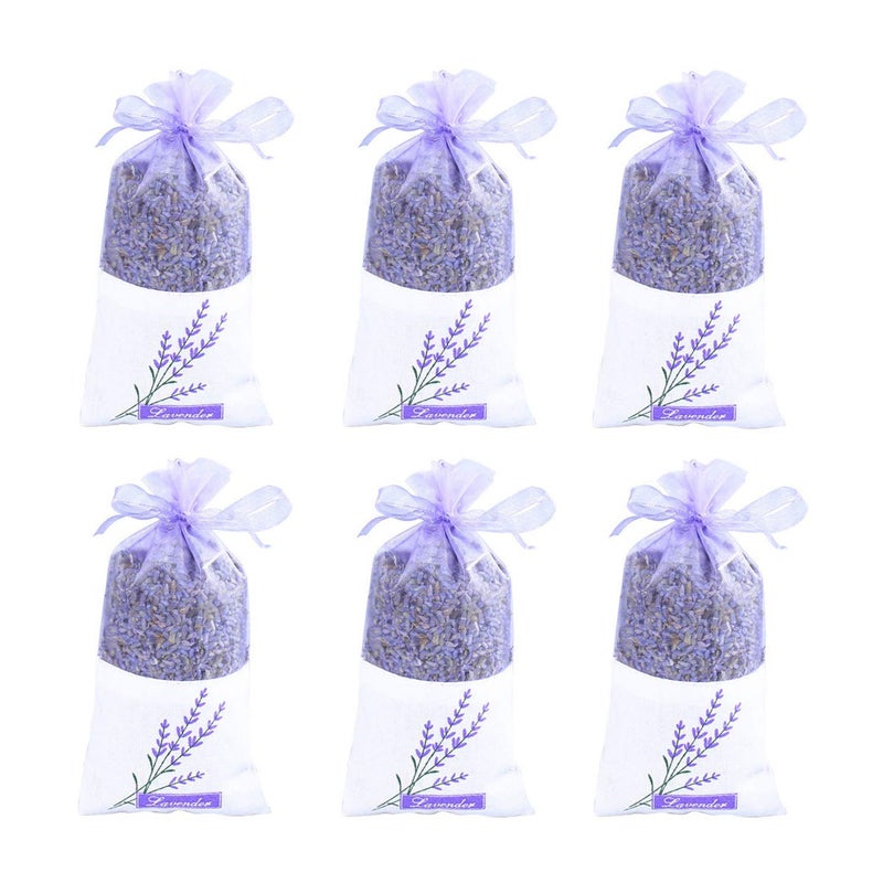 TooGet Lavender Sachet Bags Natural Ultra Blue Lavender Buds for Home Fragrance Room Decorations and Fresh Lavender Scent Sachets  Pack of 6