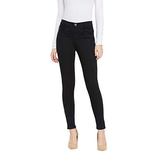 Nifty Women's Denim Stretchable Slim Fit High Waist Jeans (1393N_BLK_38_Black_38) - Image 2