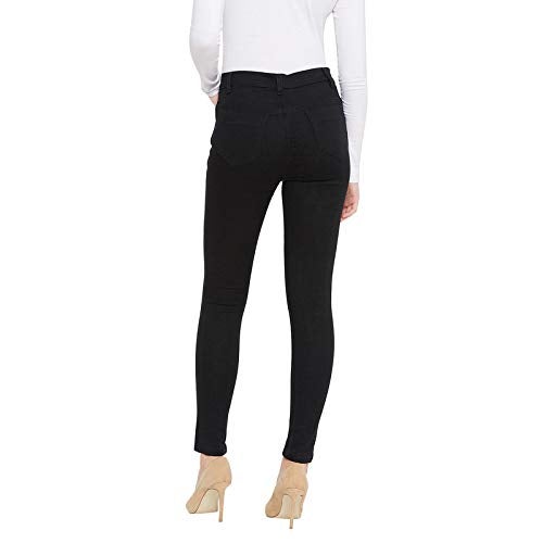 Nifty Women's Denim Stretchable Slim Fit High Waist Jeans (1393N_BLK_38_Black_38) - Image 5