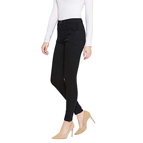 Nifty Women's Denim Stretchable Slim Fit High Waist Jeans (1393N_BLK_38_Black_38) - Image 4
