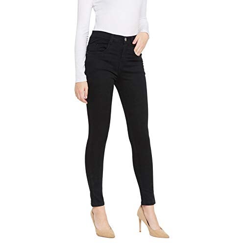 Nifty Women's Denim Stretchable Slim Fit High Waist Jeans (1393N_BLK_38_Black_38) - Image 3