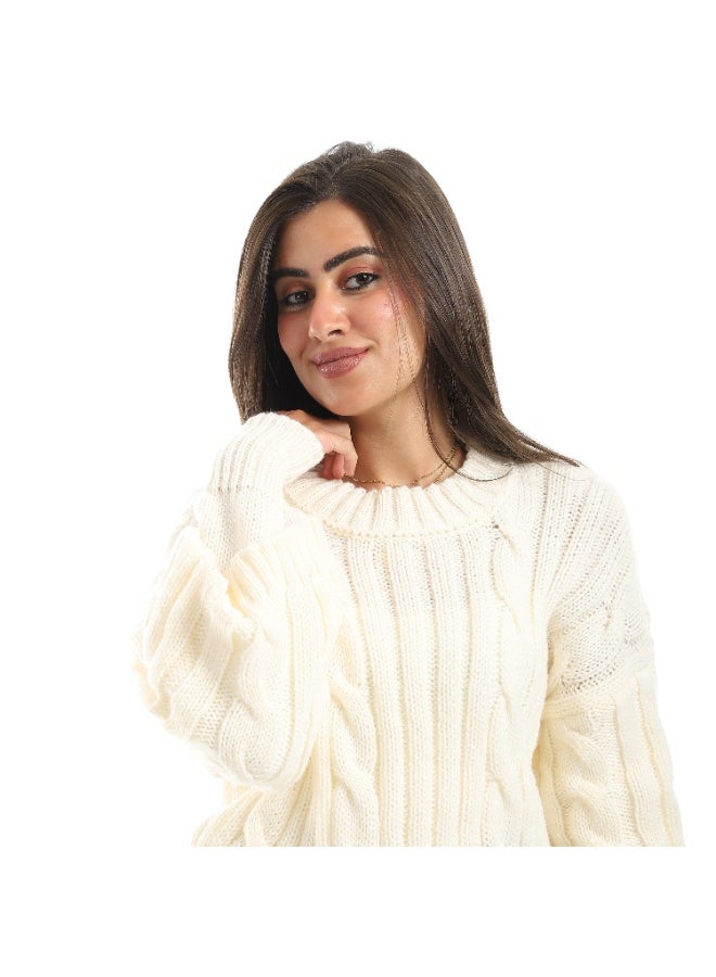 Coctail 17425-Pullover-Off White - Image 4