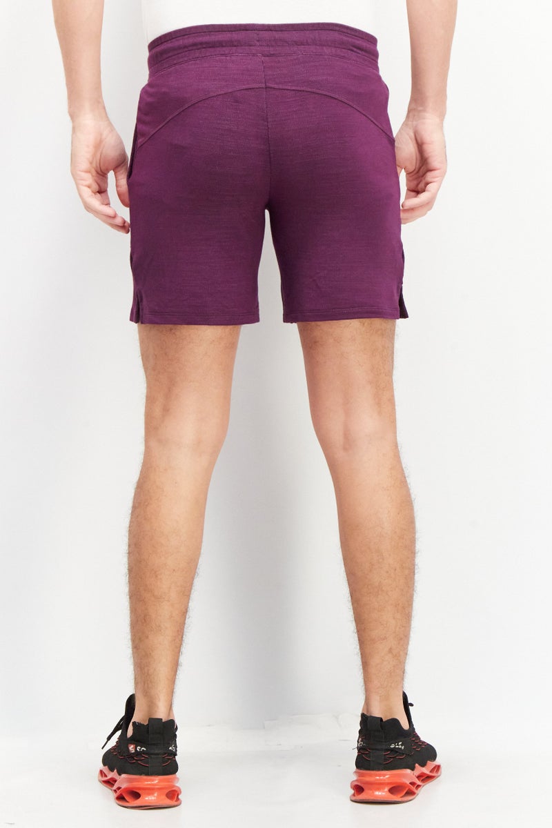 HEAD Men Sportswear Fit Drawstring Training Shorts, Purple Combo - Image 4