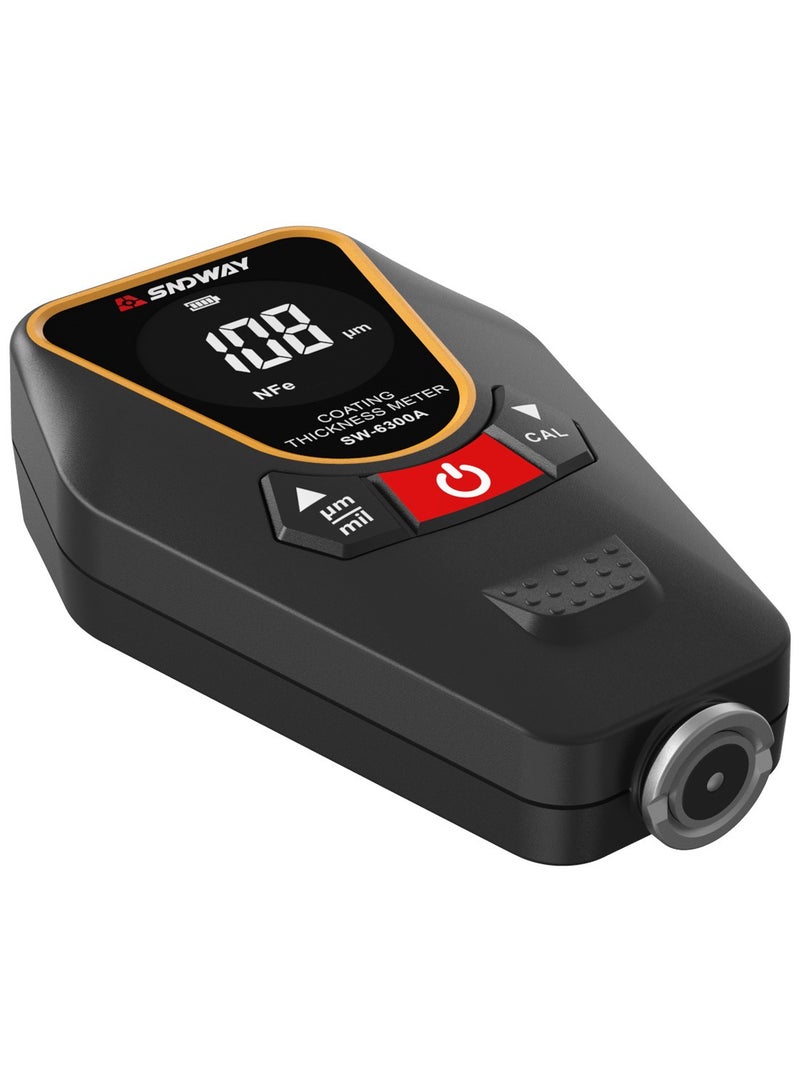 SNDWAY Paint Thickness Gauge for Cars, Coating Thickness Gauge Meter Handheld with Backlight LCD, Measuring Range 0~1200μm, Resolution 0.01μm, Fe/NFe Automatic Detection, µm/mils, Auto Off - Image 4