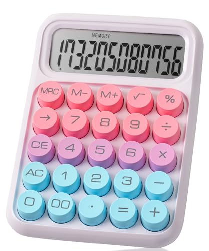 Mr. Pen- Mechanical Switch Calculator, 12 Digits, Large LCD Display, Colorful Calculator Big Buttons - Image 1
