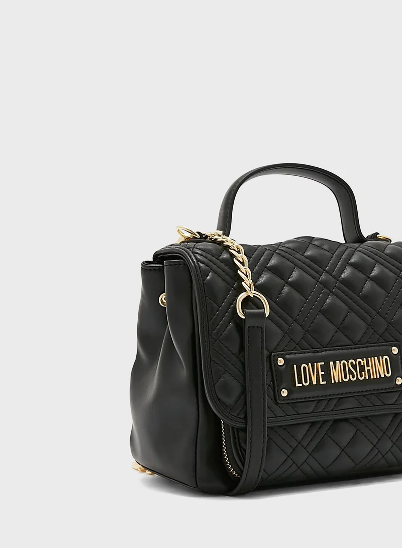 Love Moschino Quilted Chain Strap Crossbody Bag