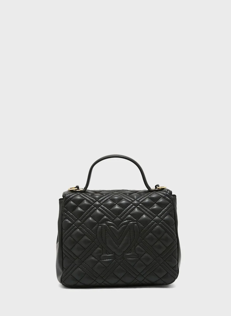 Love Moschino Quilted Chain Strap Crossbody Bag
