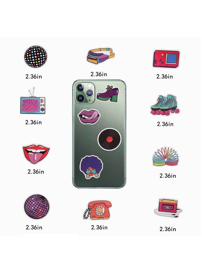 Cleverplay 100 Pack 90s 80s Stickers, 1990's 1980's Hip Hop Party Favors, Birthday Decorations - Image 4