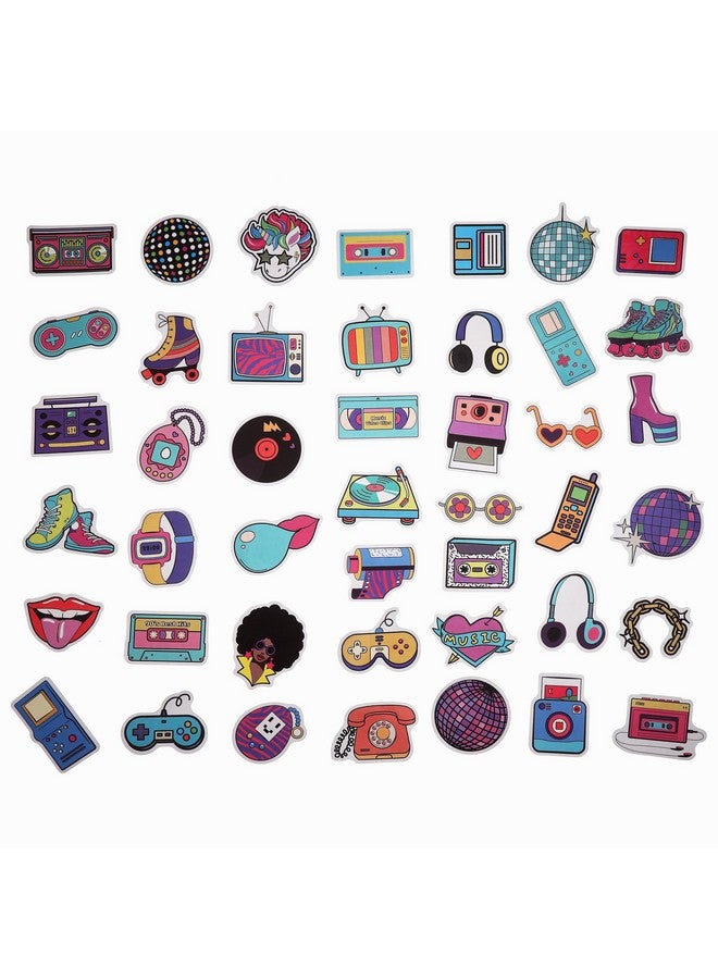 Cleverplay 100 Pack 90s 80s Stickers, 1990's 1980's Hip Hop Party Favors, Birthday Decorations - Image 3