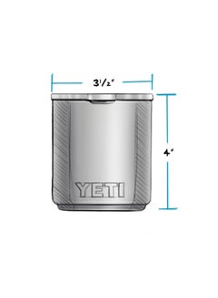 YETI YETI Rambler 10 oz Stackable Lowball 2.0, Vacuum Insulated, Stainless Steel with MagSlider Lid, Sandstone Pink  - Image 3