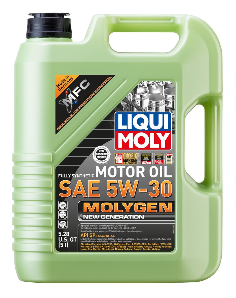 LIQUI MOLY Molygen New Generation 5W-30 Motor Oil | 5 Liter | Fully synthetic engine oil | SKU: 20228