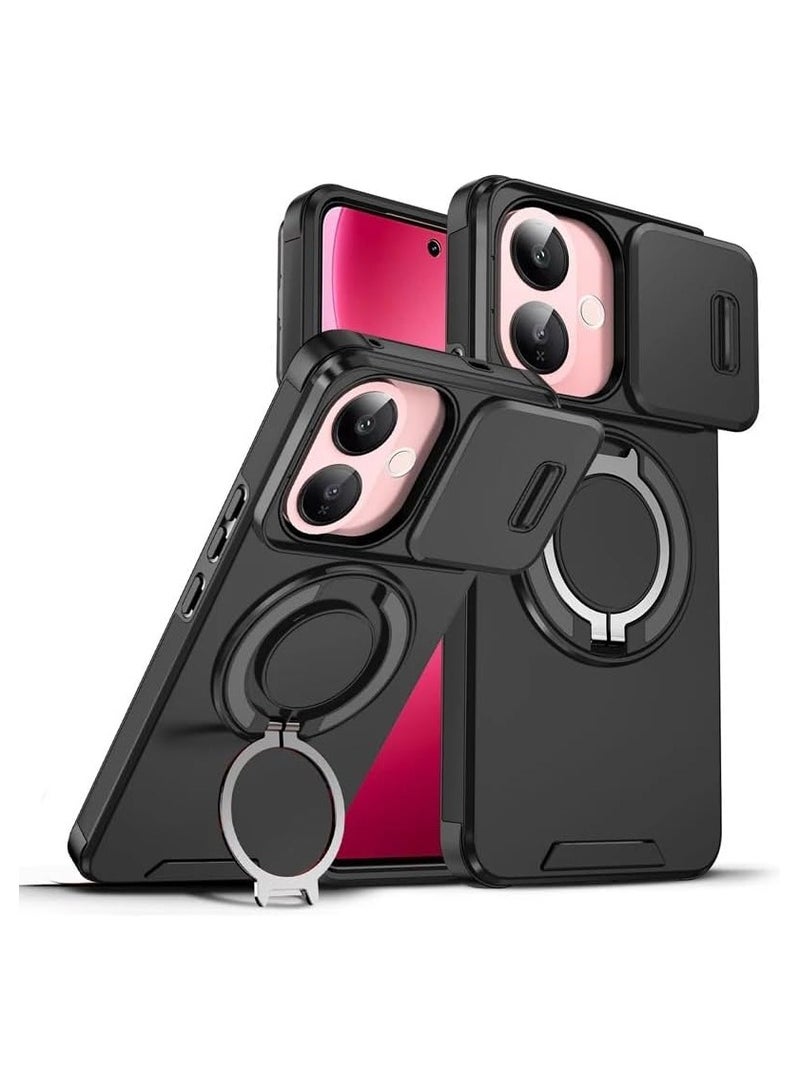 general Protective case compatible with VIVO V60 Lite 5G, featuring camera protection, [magnetic car mount compatible] 360-degree invisible ring case, shockproof phone case - Image 1