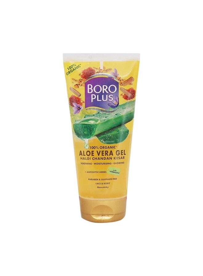 BoroPlus Aloe Vera Gel With Haldi Chandan Kesar - 150ml - Image 1