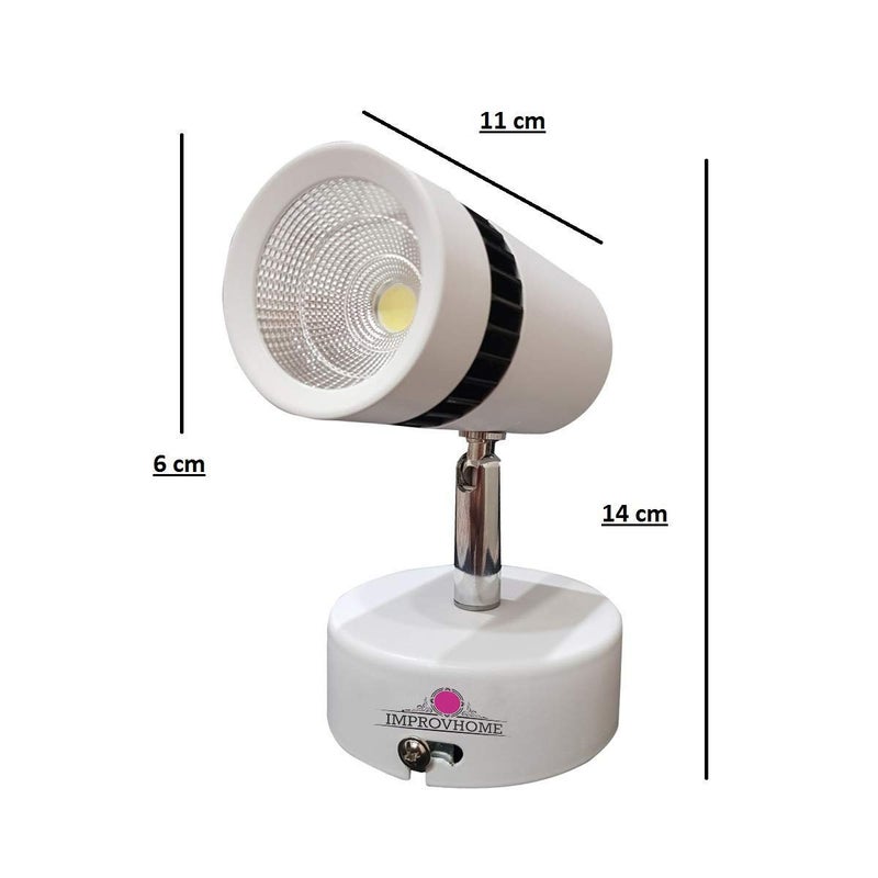 Improvhome LED Spot LightFocus Light for Wall or Ceiling Mount 6500k Cool White 9W - Image 5