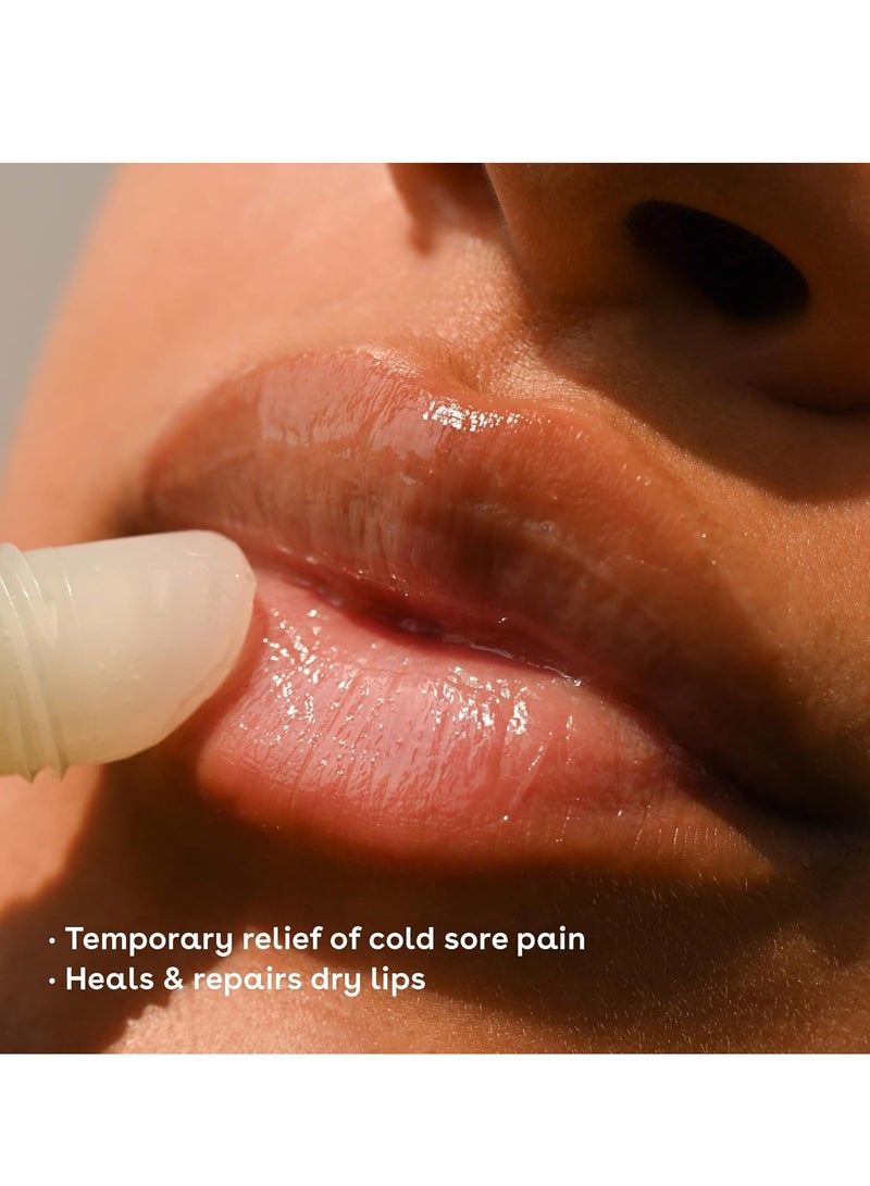 eos Medicated Lip Balm - The Fixer | Lip Care to Repair and Protect Chapped and Dry Lips | Instant Cooling and Pain Relief with Natural Ingredients | 0.35 oz - Image 4