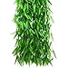 Beebel Beebel 50 Strands Artificial Vine Fake Leaves Silk Willow Rattan Wicker Twig for Jungle Party Supplies  - Image 2