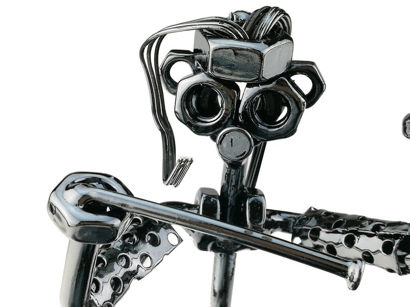 Winterworm Winterworm Modern Musician Drummer Band Metal Statues Ornament for Home Office Decoration Birthday Gift Collection(44-991)  - Image 5
