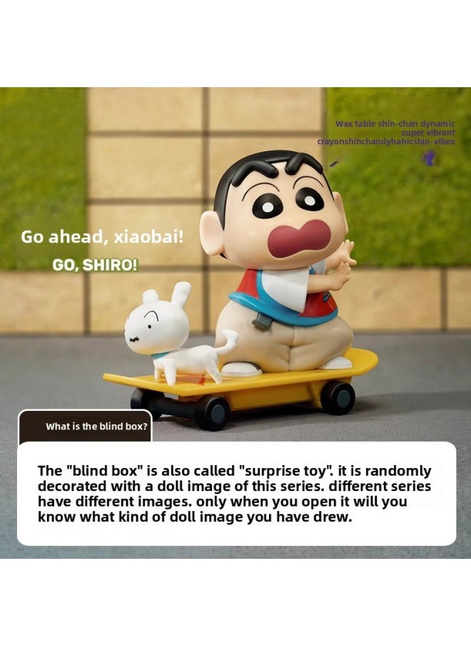 Genuine Crayon Small Dynamic Super Vitality Series Movable Blind Box Trendy Play Creative Hand Ornaments Gifts-Color:The Second Bullet Of Crayon Shin-chan Rice Grains In A Single Color Box (please Take 12 Pieces For The Whole Box)