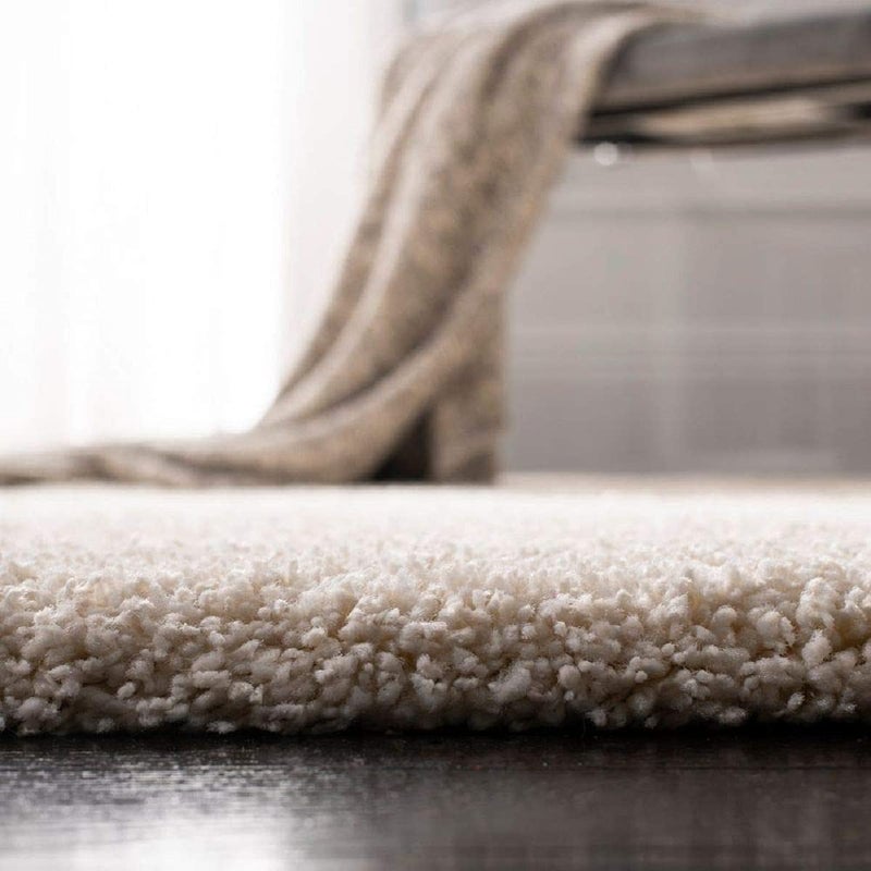 INDIAN RUGS INDIAN RUGS Shaggy Rug Super Soft Modern Rug Anti Skid Microfiber Carpet for Living Room Bed Room Home Plush Fluffy Carpet 15 inch Pile Height_rug146  - Image 3