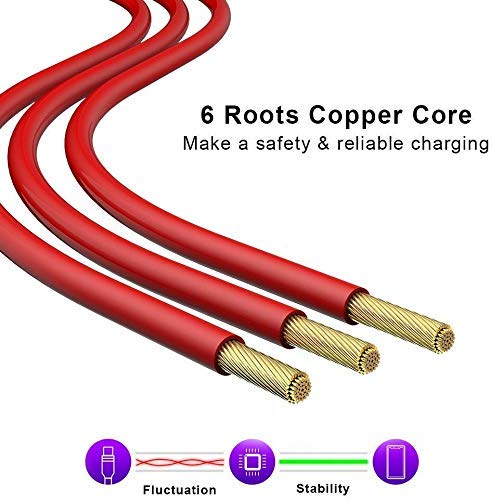 AILKIN WARP/Dash Charging Type c Charger Cable Compatible for One Plus 11/10/9/ 8T /8 /8pro /7 Pro / 7T / 7T Pro Nord and Dash Charge for One Plus 3 / 3T / 5 / 5T / 6 / 6T / 7(1 M, Red) - Image 3