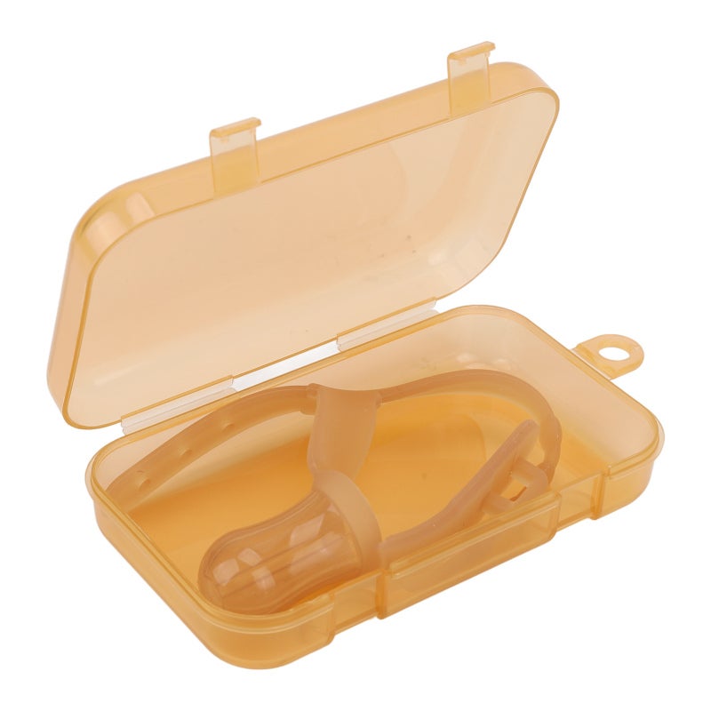 Thumb Sucking Stop For Babies: Brown Premium Silicone Adjustable Thumb Guard - Ergonomic Slide Design Gentle Effective Habit Breaker for Toddlers and Kids - Image 1