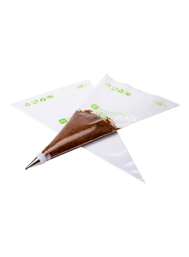 Restaurantware Pastry Tek 18 x 8.7 Inch Piping Bags, 100 Disposable Pastry Bags - Sturdy, No Slip, Clear Plastic Baking Bags, To Decorate Cakes, For Parties Or Bakeries - Image 2