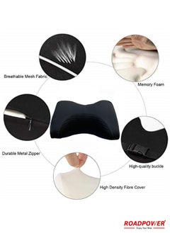 Car Pillow Car Neck Pillow For Neck Pain Relief And Car Seat Memory Foam and Washable Cover Car Headrest Pillow Set Of 2 Black - pzsku/Z965C0F48B36FA509958BZ/45/_/1689426206/9e93feb0-615b-4e7c-9985-070f64167ca0