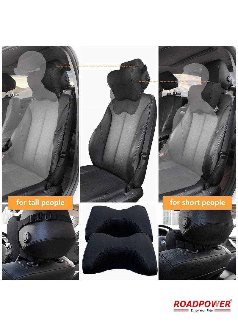 Car Pillow Car Neck Pillow For Neck Pain Relief And Car Seat Memory Foam and Washable Cover Car Headrest Pillow Set Of 2 Black - pzsku/Z965C0F48B36FA509958BZ/45/_/1689426207/5323cb4f-39ec-4c13-9502-5ecb5a2ecd6c