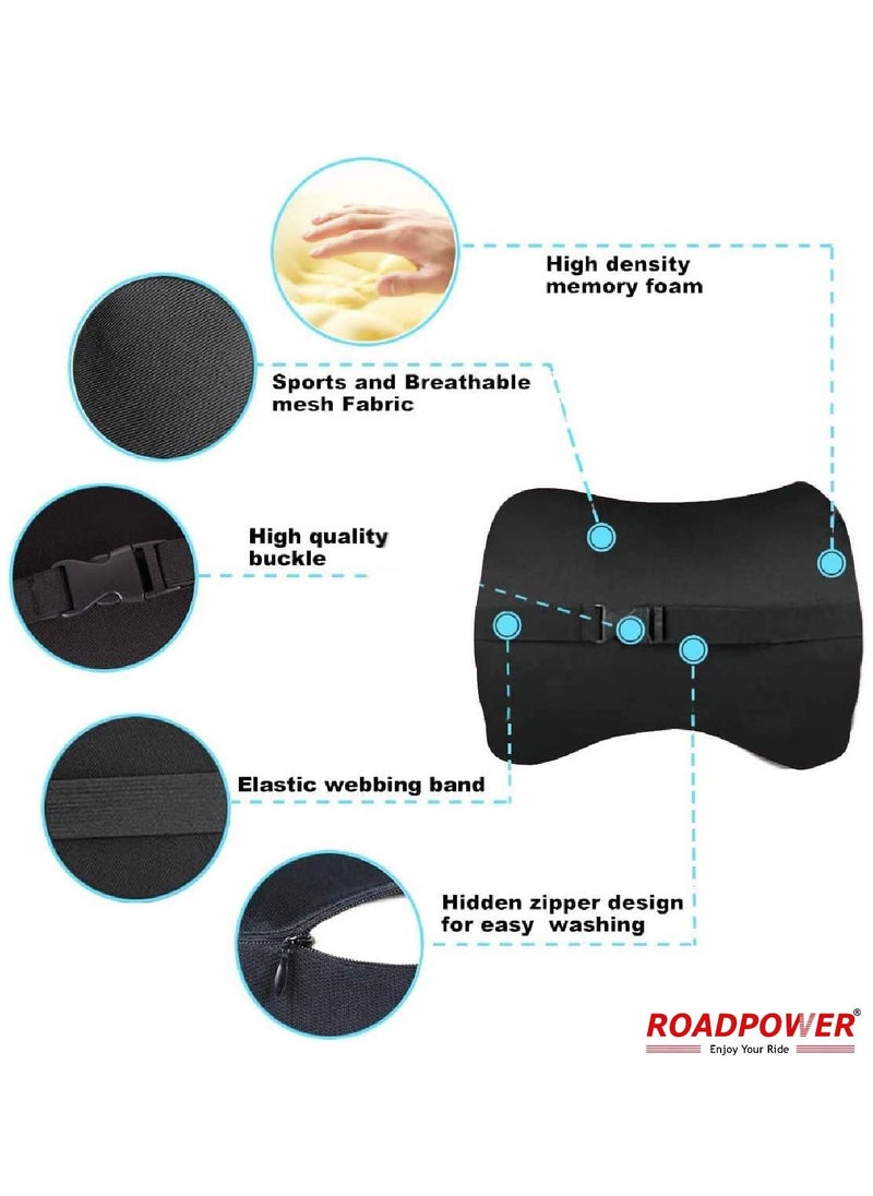 Car Pillow Car Neck Pillow For Neck Pain Relief And Car Seat Memory Foam and Washable Cover Car Headrest Pillow Set Of 2 Black - pzsku/Z965C0F48B36FA509958BZ/45/_/1689426208/545f0a1a-b02d-4e81-a842-8e38f3716758