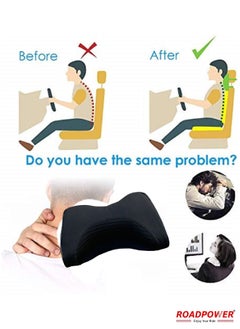 Car Pillow Car Neck Pillow For Neck Pain Relief And Car Seat Memory Foam and Washable Cover Car Headrest Pillow Set Of 2 Black - pzsku/Z965C0F48B36FA509958BZ/45/_/1689426208/f33f898a-94f9-4619-9aad-6f1c8c5c6813