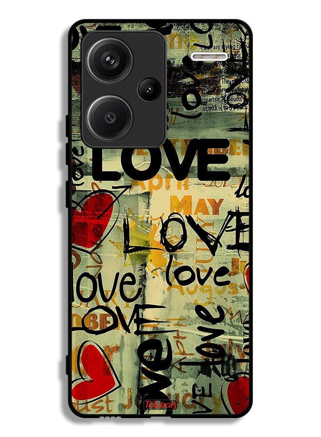Tolwak Xiaomi Redmi Note 13 Pro Plus Protective Case Cover Love Tags - Image 1