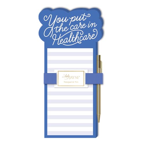 Lady Jayne Nurse Icon Die-Cut Notepad With Pen, 4" x 8", Care - Image 4