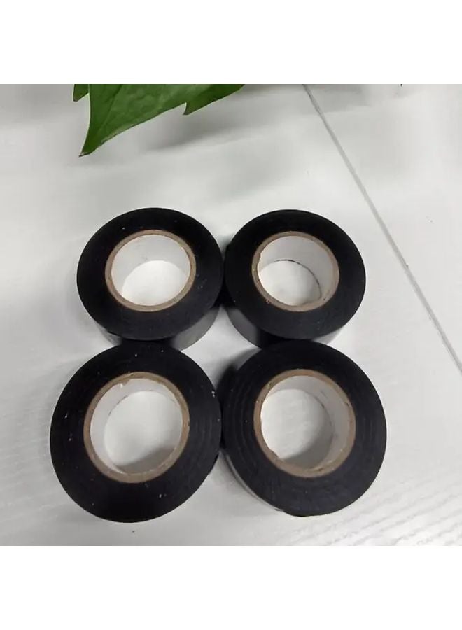Black Electrical Tape 4 Rolls 25mm X 32ft Waterproof High Temperature Resistant - Image 2