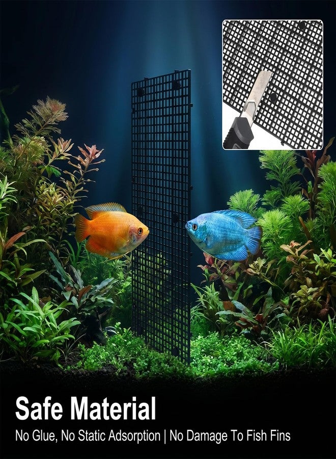 PercyEffie 10 Pcs Aquarium Divider Grid Egg Crate with 60 Brackets,Fish Tank Plastic - Image 5