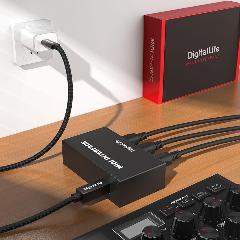 صندوق دمج MIDI ديجيتال لايف (2-إدخال/1-إخراج) - واجهة MIDI بـ 5 دبابيس DIN - MERGE-II - Image 5