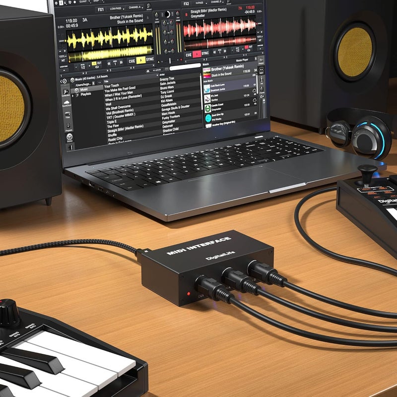صندوق دمج MIDI ديجيتال لايف (2-إدخال/1-إخراج) - واجهة MIDI بـ 5 دبابيس DIN - MERGE-II - Image 4
