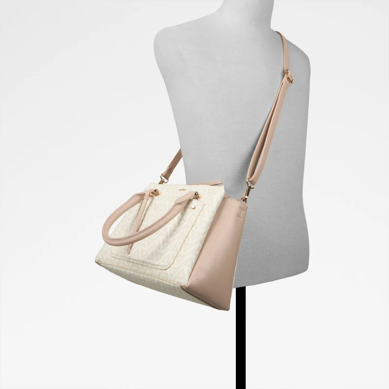 ALDO  KEDERASEAN Monogram Patterned Zippered Satchel Bag for Women | Best Price UAE