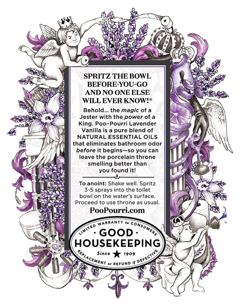 Poo-Pourri Before-You-Go 16 Ounce Refill Bottle, Lavender Vanilla - Image 1
