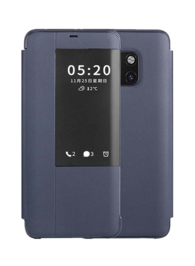 HUAWEI Smart View Flip Case Cover For Huawei Mate 20 Pro Dark Blue - Image 5