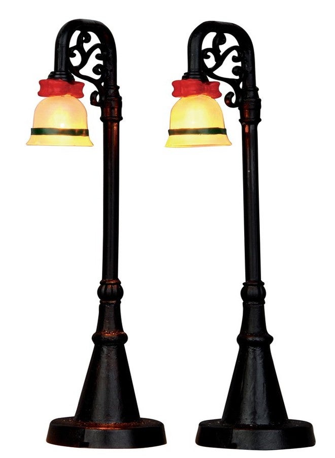 Lemax Village Collection Bell Ornament Lamp Post, Set of 2 #54932
