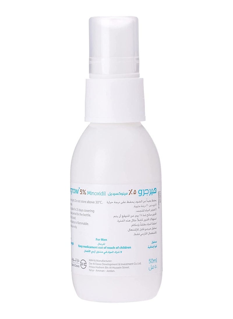 Hairgrow Minoxidil 5% Solution Hair Regrowth Tonic 50ml (5 Pack 5 Month)  - Image 4