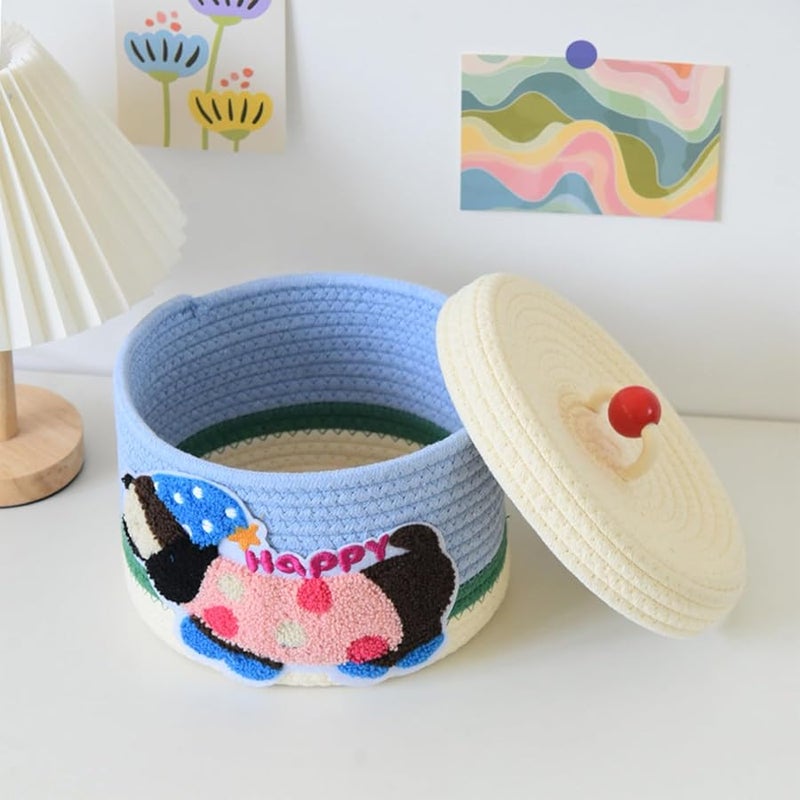 G Style Cartoon Storage Box Multifunctional Organizer With Cotton Material Safe Toy Bin - Image 5
