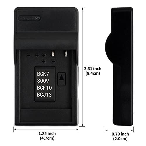 Norifon DMW-BCF10 USB Charger for Panasonic Lumix DMC-FH20, DMC-FH22, DMC-FH24, DMC-FH25, DMC-FH3, DMC-FH5, DMC-FS15, DMC-FS6, DMC-FS7, DMC-FT1, DMC-FT4, DMC-FX70, DMC-FX78, DMC-SZ1 Camera and More - Image 3