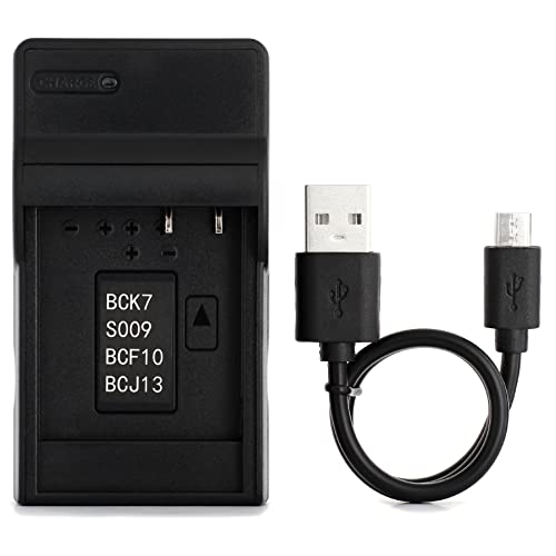 Norifon DMW-BCF10 USB Charger for Panasonic Lumix DMC-FH20, DMC-FH22, DMC-FH24, DMC-FH25, DMC-FH3, DMC-FH5, DMC-FS15, DMC-FS6, DMC-FS7, DMC-FT1, DMC-FT4, DMC-FX70, DMC-FX78, DMC-SZ1 Camera and More - Image 1