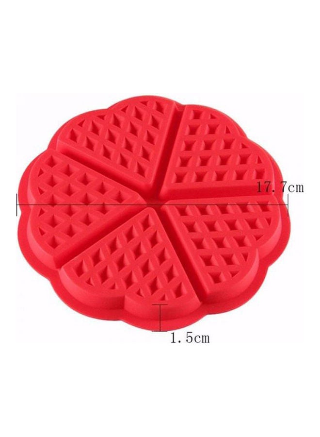 نيبمينينت قالب كيك وافل من السيليكون أحمر 17.7x1.5سم - Image 2