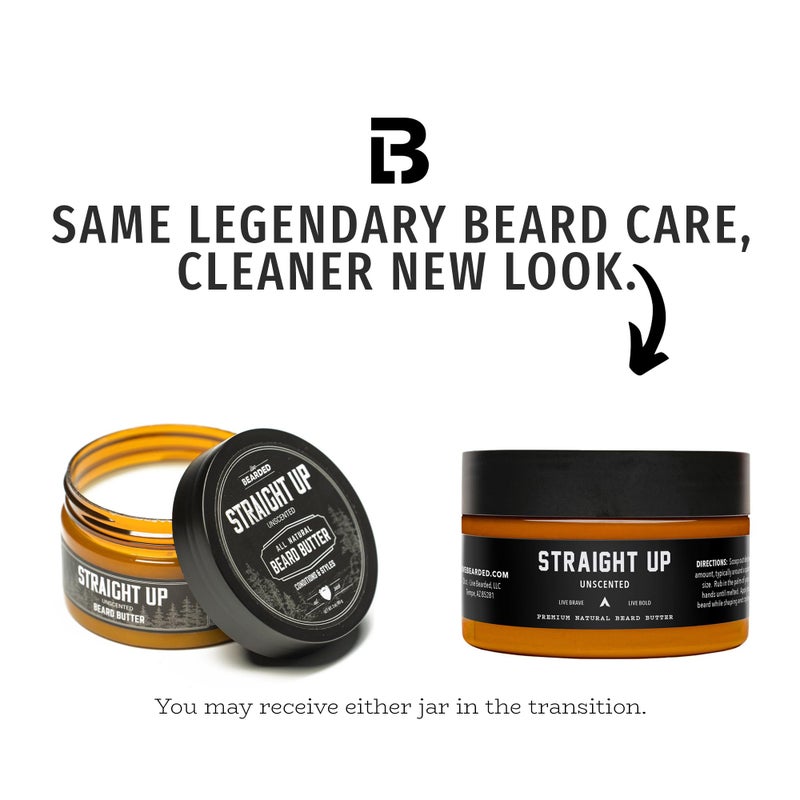 Live Bearded زبدة لحية لايف بيرديد، 3 أونصة سائلة - مصنوعة في الولايات المتحدة الأمريكية - مرطب ومكيف طبيعي بالكامل مع زبدة الشيا | بدون رائحة - خالي من العطور - Image 2