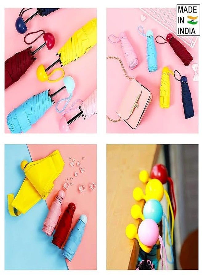 4AJ BAZAAR Capsule Shape Waterproof Ultra Protective/Mini Compact Size/Easy to Carry/Anti-UV Umbrella with Cute Capsules Case (Assorted Colours) - Image 5