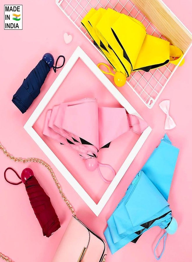 4AJ BAZAAR Capsule Shape Waterproof Ultra Protective/Mini Compact Size/Easy to Carry/Anti-UV Umbrella with Cute Capsules Case (Assorted Colours) - Image 4